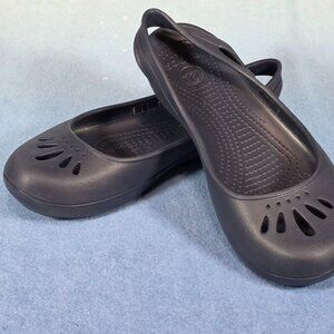 Crocs Cobolt Blue Slip On Slingback Flats Size 10